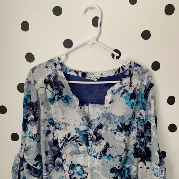🔥30%OFF🔥EUC DALIA COLLECTION FLORAL BLOUSE 2X - Picture 2 of 8